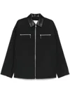 Nanushka Malachi Shirt Jacket In Grey