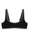 Nanushka Black Malti Bikini Top In Black
