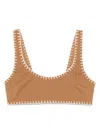 Nanushka Malti Bikini Top In Brown