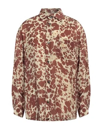 Nanushka Man Shirt Beige Size M Cupro