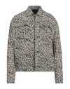 Nanushka Man Shirt Beige Size M Viscose, Elastane In Beige