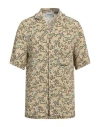 Nanushka Man Shirt Sand Size M Viscose, Elastane In Beige