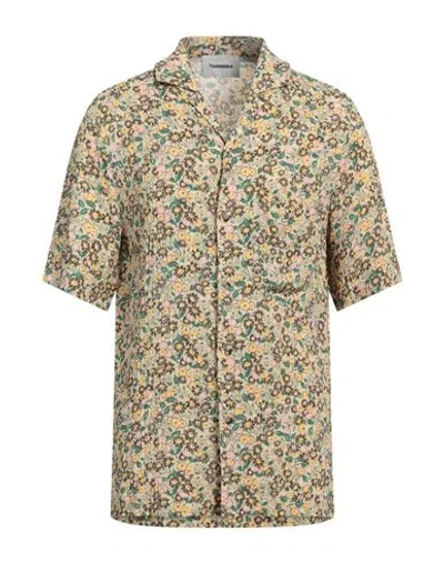 Nanushka Man Shirt Sand Size M Viscose, Elastane In Beige