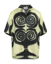 Nanushka Man Shirt Yellow Size L Silk In Multi