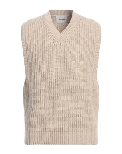 Nanushka Man Sweater Beige Size L Merino Wool, Cashmere