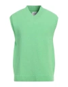 Nanushka Man Sweater Green Size S Cotton, Polyamide In Green