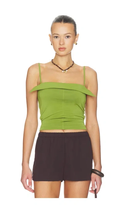 Nanushka Marinie Top In Green