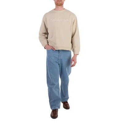 Nanushka Mart Cotton Logo-embroidered Sweatshirt In Blue