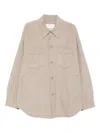 Nanushka Martin Patch-pocket Overshirt In Neutral