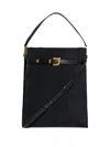 Nanushka Maxi Harmonica Tote Bag Mit Schnallendetail In Black
