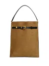 Nanushka Maxi Harmonica Tote Bag Mit Schnallendetail In Brown