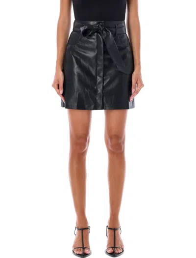 Nanushka Meda Mini Skirt In Black