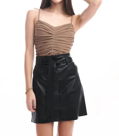 Nanushka Meda Mini Skirt In Black