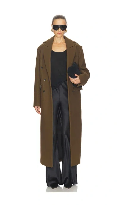 Nanushka Melva Coat In Brown