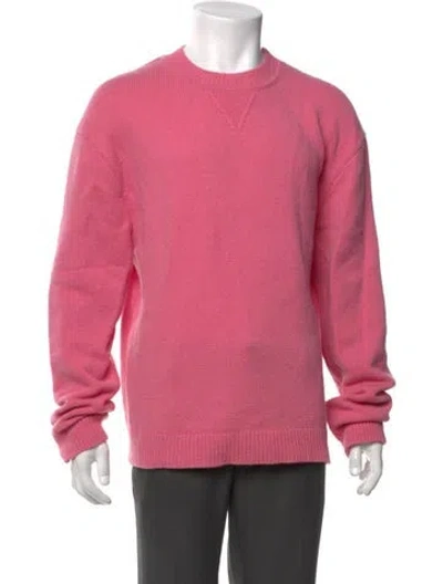 Pre-owned Nanushka Merino Wool Crew Neck Pullover In Pink