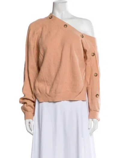 Pre-owned Nanushka Merino Wool Crew Neck Sweater In Neutral