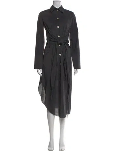 Pre-owned Nanushka Midi Length Dress In Gray