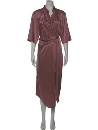 Pre-owned Nanushka Midi Length Dress In Pink