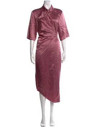 Pre-owned Nanushka Midi Length Dress In Pink