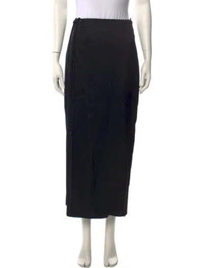 Pre-owned Nanushka Midi Length Skirt In Black