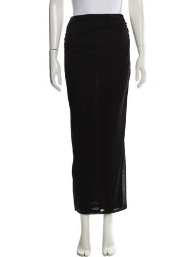 Pre-owned Nanushka Midi Length Skirt In Black
