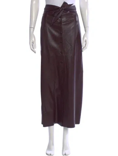 Pre-owned Nanushka Midi Length Skirt In Brown