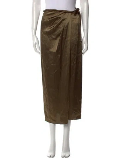 Pre-owned Nanushka Midi Length Skirt In Green