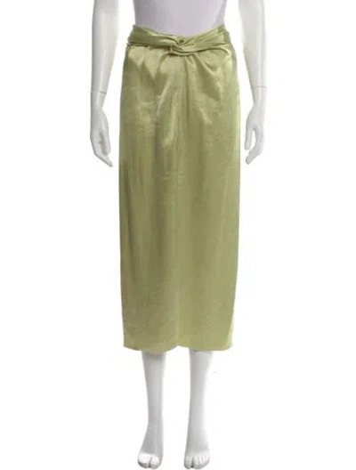 Pre-owned Nanushka Midi Length Skirt In Green