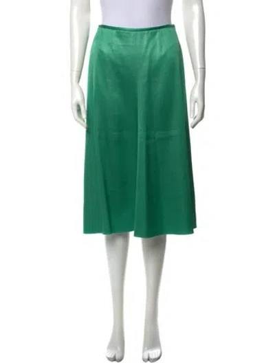 Pre-owned Nanushka Midi Length Skirt In Green