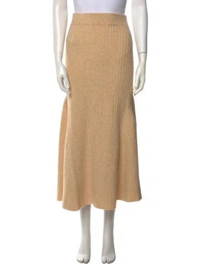 Pre-owned Nanushka Midi Length Skirt In Neutral