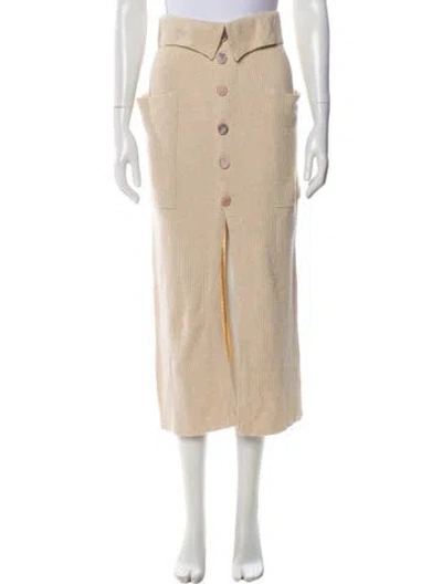 Pre-owned Nanushka Midi Length Skirt In Neutral