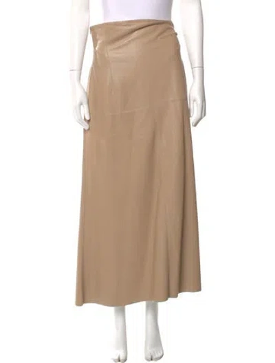 Pre-owned Nanushka Midi Length Skirt In Neutral