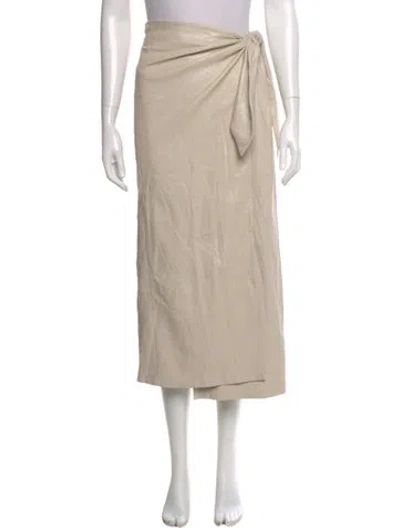 Pre-owned Nanushka Midi Length Skirt In Neutral