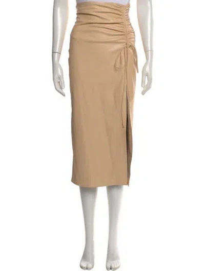 Pre-owned Nanushka Midi Length Skirt In Neutral
