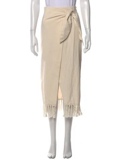 Pre-owned Nanushka Midi Length Skirt In Neutral