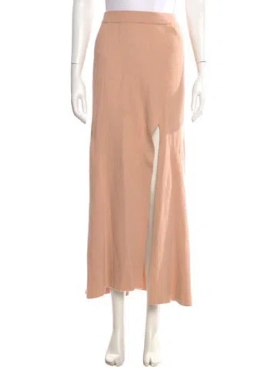 Pre-owned Nanushka Midi Length Skirt In Orange