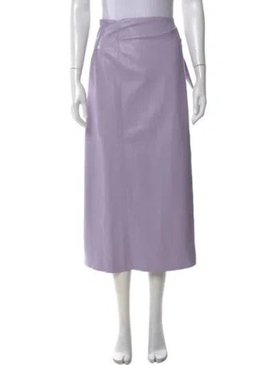 Pre-owned Nanushka Midi Length Skirt In Purple