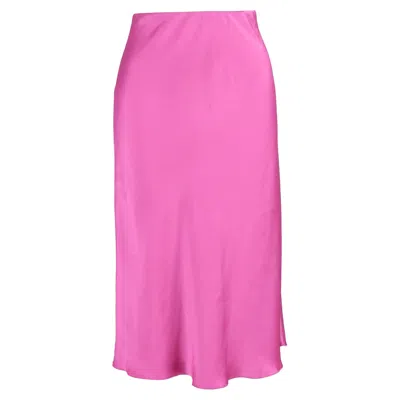 Nanushka Midi Skirt In Pink Satin