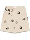 Nanushka Mikos Shorts In Neutral