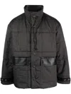 Nanushka Milco Padded Quilted Bomber Jacket In Black