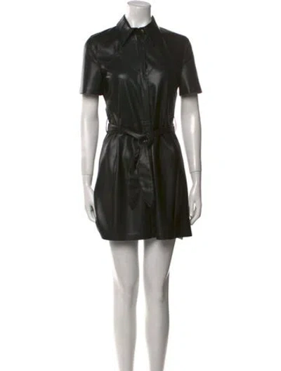 Pre-owned Nanushka Mini Dress In Black