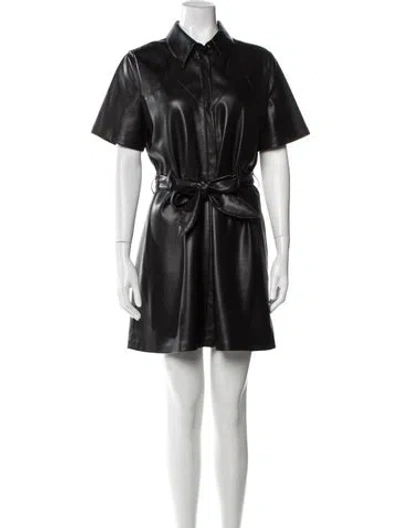 Pre-owned Nanushka Mini Dress In Black