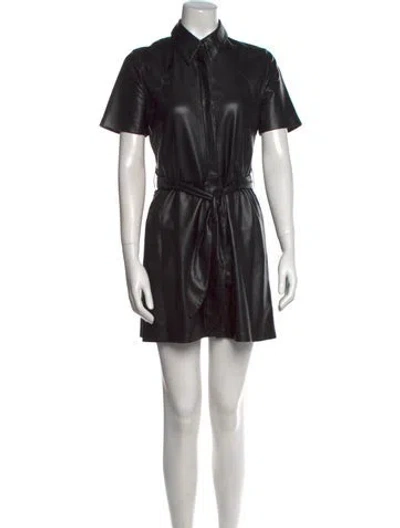 Pre-owned Nanushka Mini Dress In Black