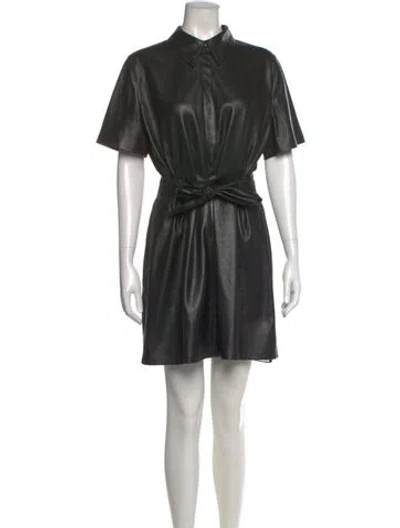 Pre-owned Nanushka Mini Dress In Black