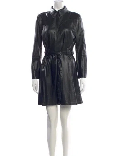 Pre-owned Nanushka Mini Dress In Black