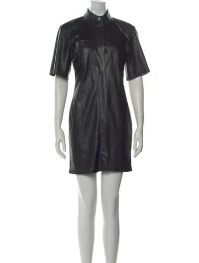 Pre-owned Nanushka Mini Dress In Black