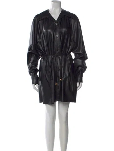 Pre-owned Nanushka Mini Dress In Black