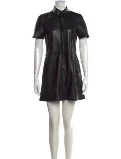 Pre-owned Nanushka Mini Dress In Black
