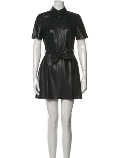 Pre-owned Nanushka Mini Dress In Black