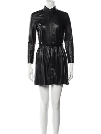 Pre-owned Nanushka Mini Dress In Black